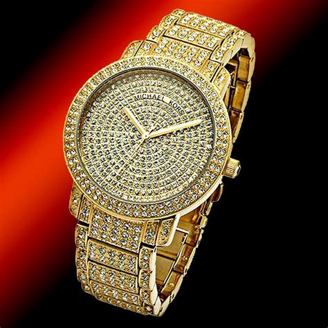 do michael kors watches have real diamonds|michael kors gold watch women.